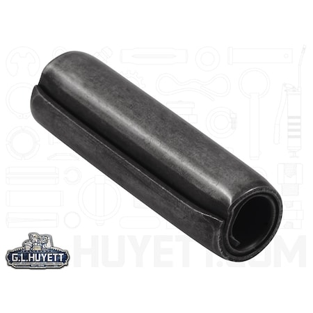 Spirol Coiled Spring Pin, 10 mm Outside Dia, 35 mm L, Carbon Steel SPCM-100-035